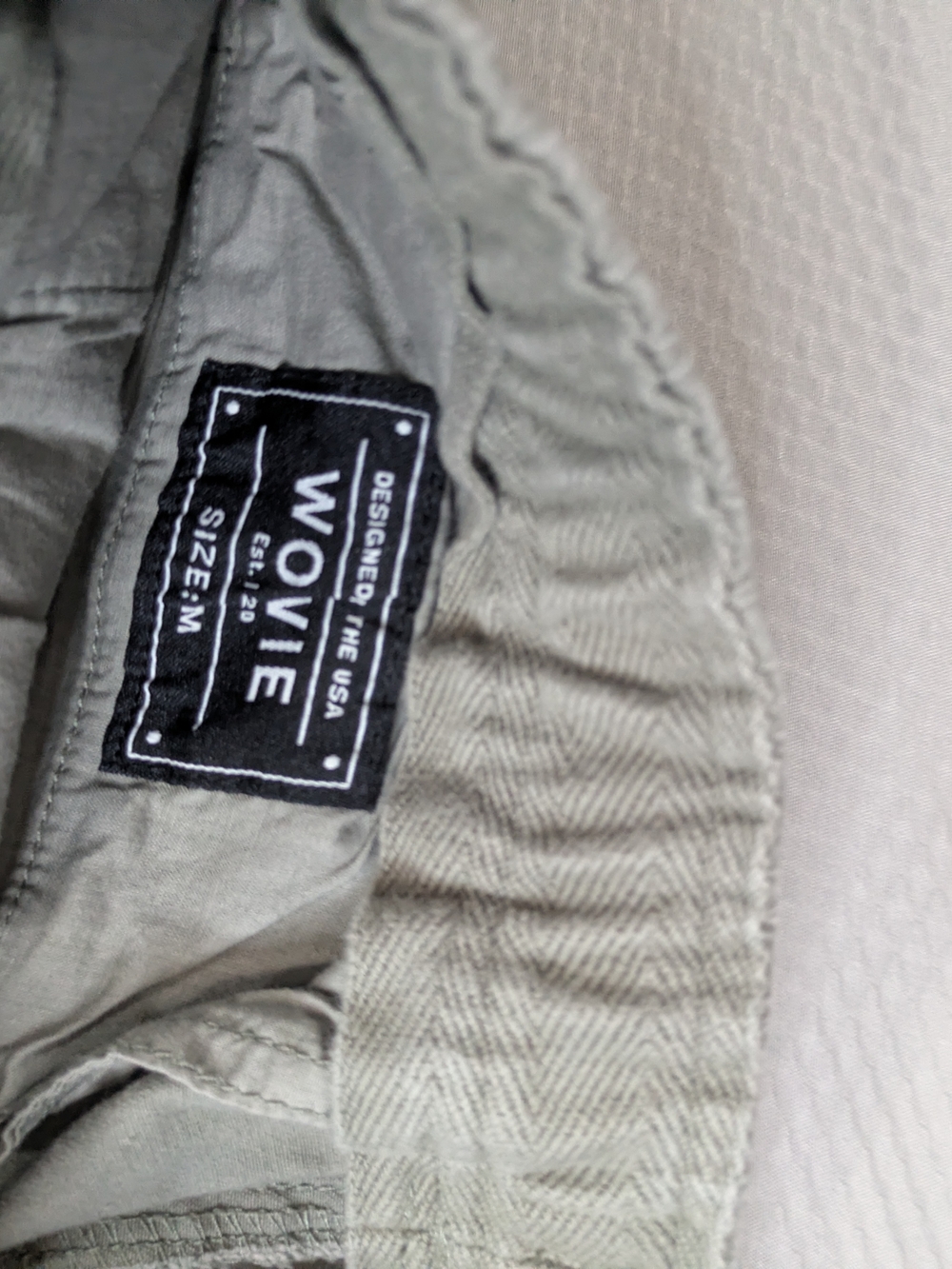 Wowie Pants Mens Medium Grey Drawstring Rambler Aztec Pockets - Picture 4 of 7